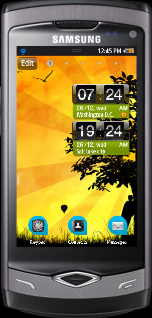 Samsung Bada Themes Screenshot